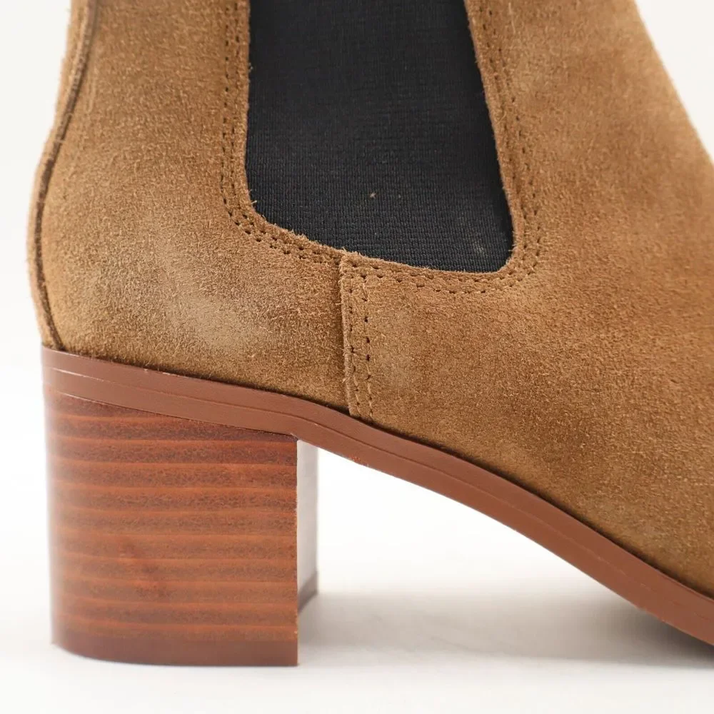 🔥NEW STEVE MADDEN Rhiannon Chelsea Suede Boots, Brown 7.5US MSRP$130🔥 - Picture 10 of 10